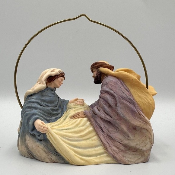 Vintage Hallmark 1996 Christmas Joy Nativity Keepsake Ornament Duane Unruh - Picture 2 of 12